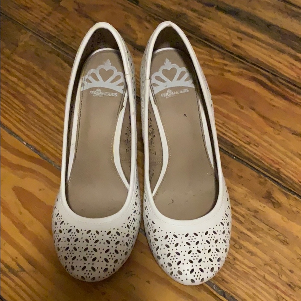 White Heel Wedges